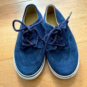 Janie and Jack Suede Boys Wingtip shoes 10C